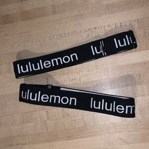 Lululemon X2 Hold Your Own adjustable headbands, new without tag.